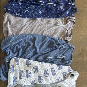 Set of Baby Sleep Sacks with Star and Animal Prints